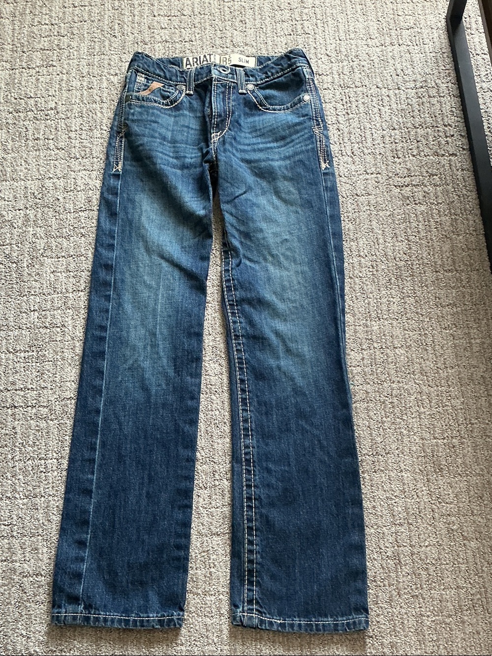 Ariat Boys’ Bootcut Denim Jeans in Medium Blue
